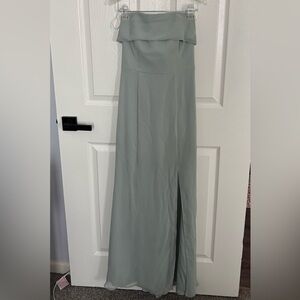 Sage Green Strapless Bella Bridesmaid Dress